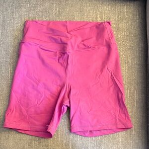 Women's Crossover Pink Shorts